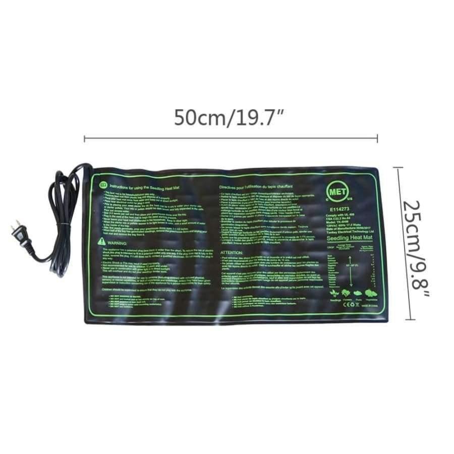 Avelena | Seedling Heizmatte Pflanzen Samen Keimung Wachstum Heizmatte 50X25Cm 110V/220V 18W Garten Gewächshausbedarf Us Uk Eu Stecker 1 Stk