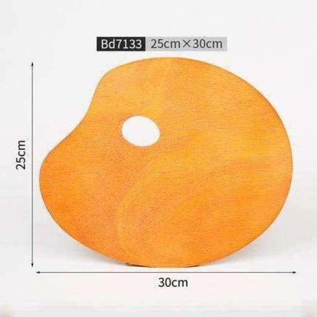 Avelena | 1 Stück Öl-Acryl-Malpalette Solide Holz Walnussfarbe Professionelles Ölmaltray Künstlerpalette Paleta Kunstbedarf