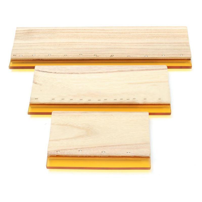 Avelena | 3 Stück Siebdruckfarbe Schaber Schablonen Werkzeuge 16Cm 24Cm 33Cm