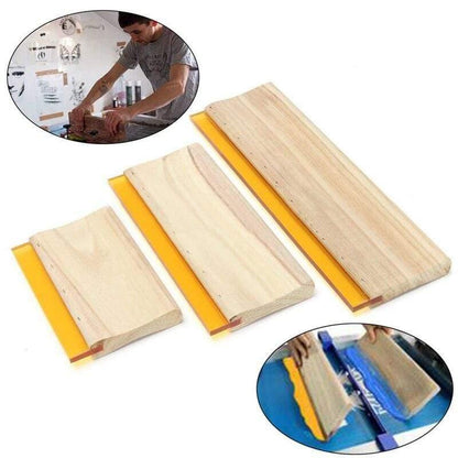 Avelena | 3 Stück Siebdruckfarbe Schaber Schablonen Werkzeuge 16Cm 24Cm 33Cm