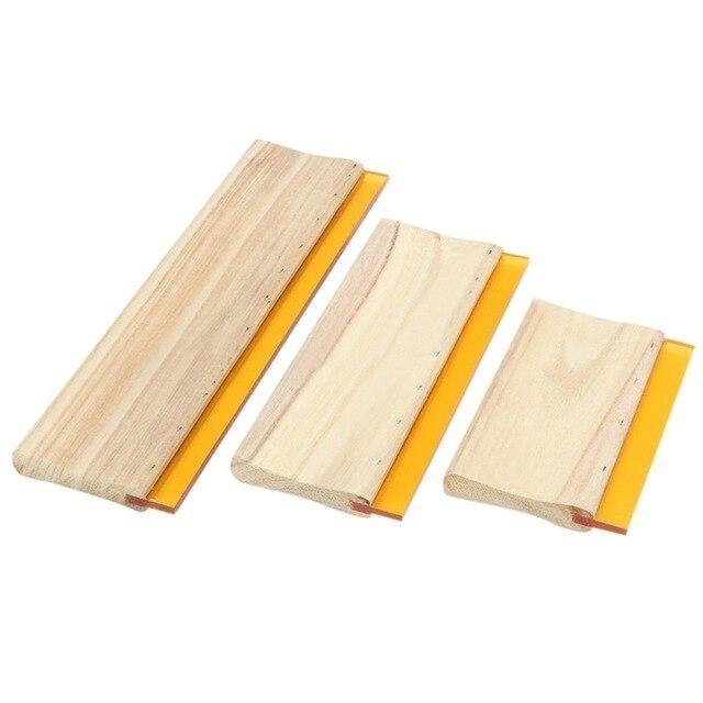 Avelena | 3 Stück Siebdruckfarbe Schaber Schablonen Werkzeuge 16Cm 24Cm 33Cm