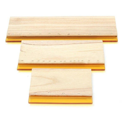 Avelena | 3 Stück Siebdruckfarbe Schaber Schablonen Werkzeuge 16Cm 24Cm 33Cm