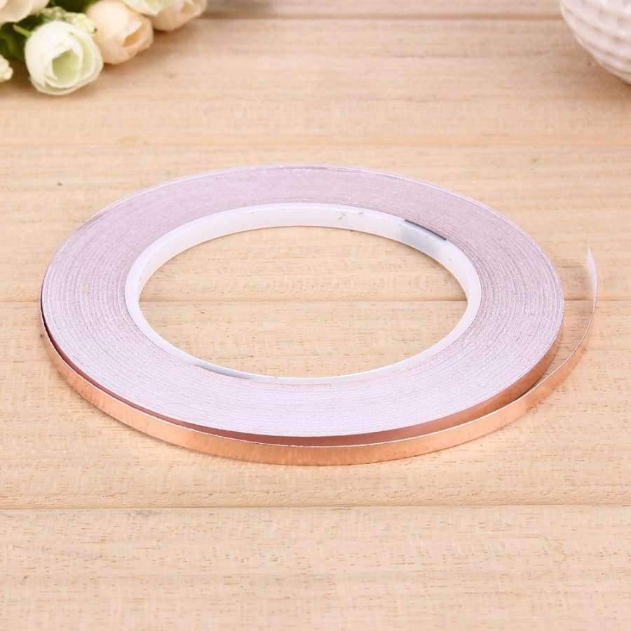 Avelena | 30 Meter Einzelne Leitfähige Seitenklebe Emi Abschirmung Wärmebeständige Kupferfolienklebeband Hochtemperaturbeständiges Klebeband
