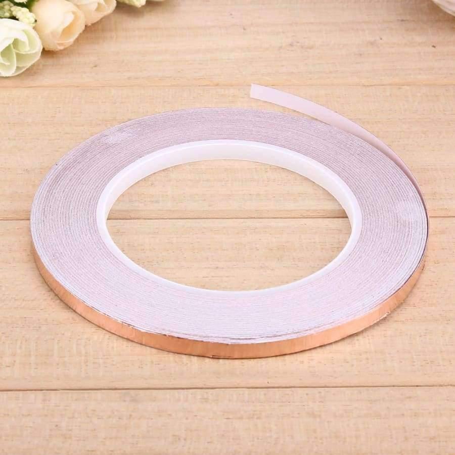 Avelena | 30 Meter Einzelne Leitfähige Seitenklebe Emi Abschirmung Wärmebeständige Kupferfolienklebeband Hochtemperaturbeständiges Klebeband