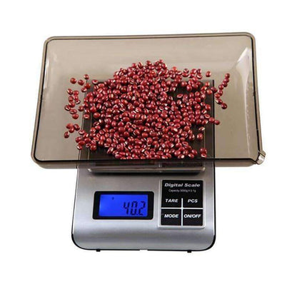 Avelena | 3000G/ 0.1G Digitale Hochpräzise Elektronische Waage Lcd-Anzeige Balance Tragbare Waage Edelstahl Schmuck Küchenwaage