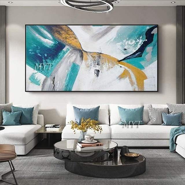 Avelena | Malknife Malerei Ölmalerei, Abstrakt Auf Leinwand 100% Handgemachte Kunst Moderne Kunst Wohnzimmer Wanddeko