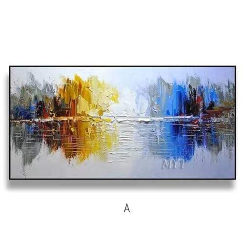 Avelena | Malknife Malerei Ölmalerei, Abstrakt Auf Leinwand 100% Handgemachte Kunst Moderne Kunst Wohnzimmer Wanddeko