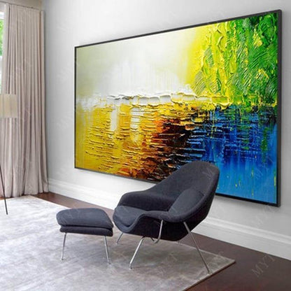 Avelena | Malknife Malerei Ölmalerei, Abstrakt Auf Leinwand 100% Handgemachte Kunst Moderne Kunst Wohnzimmer Wanddeko