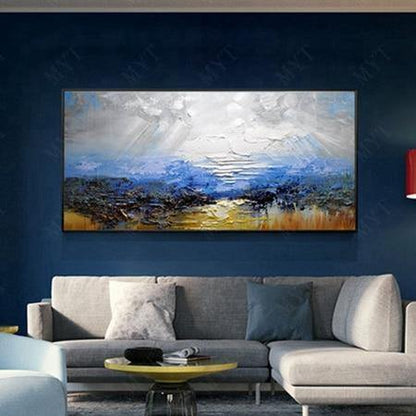 Avelena | Malknife Malerei Ölmalerei, Abstrakt Auf Leinwand 100% Handgemachte Kunst Moderne Kunst Wohnzimmer Wanddeko