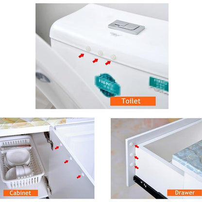 Avelena | 30-80 Körnung Silikon Türstopper Pad Transparent Gummi Küchenschrank Fänger Selbstklebender Dämpfer Puffer Möbelhardware