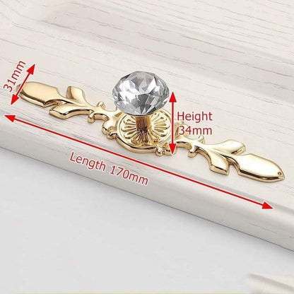 Avelena | Luxus-Diamant-Kristallgriffe Schuhkarton Schrankgriffe Kleiderschrank Kommode Schubladengriffe Kleiderschrank Ziehgriffe Möbelbeschläge