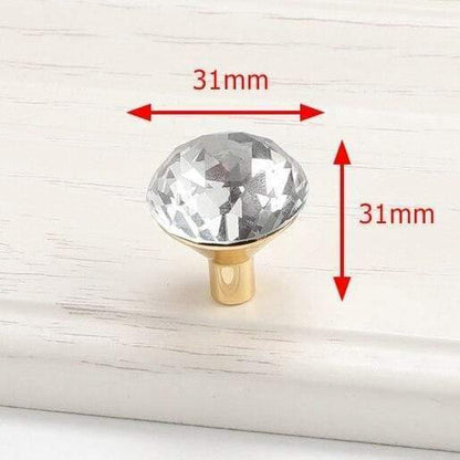 Avelena | Luxus-Diamant-Kristallgriffe Schuhkarton Schrankgriffe Kleiderschrank Kommode Schubladengriffe Kleiderschrank Ziehgriffe Möbelbeschläge