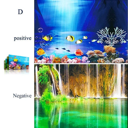 Avelena | 3D Marine Hintergrund Für Aquarien Dekorationen Aufkleber & Poster Waren Dekoration Fischbecken Und Aquarien Zubehör Aquascape
