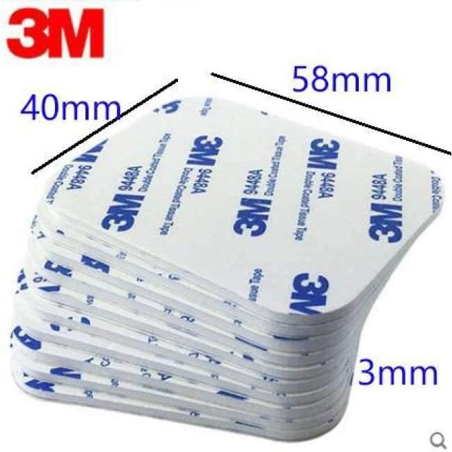 Avelena | 10Stk / Los 3M Vahva Doppelseitiges Klebeband Acrylschaumklebeband Zweiseitiges Klebeband Schwarz 78Mm * 61Mm * 3Mm / 40Mm * 58Mm * 3Mm