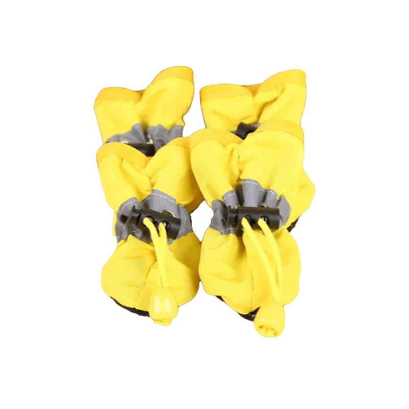 Avelena | 4Pcs/Set Wasserdichte Haustier Hundeschuhe Rutschfeste Regenhosen Schuhe für Kleine Katzen Hunde Welpen Hund Haustier Stiefel Haustier Pfoten Zubehör