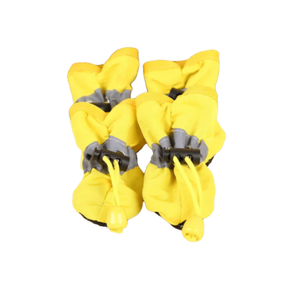 Avelena | 4Pcs/Set Wasserdichte Haustier Hundeschuhe Rutschfeste Regenhosen Schuhe für Kleine Katzen Hunde Welpen Hund Haustier Stiefel Haustier Pfoten Zubehör