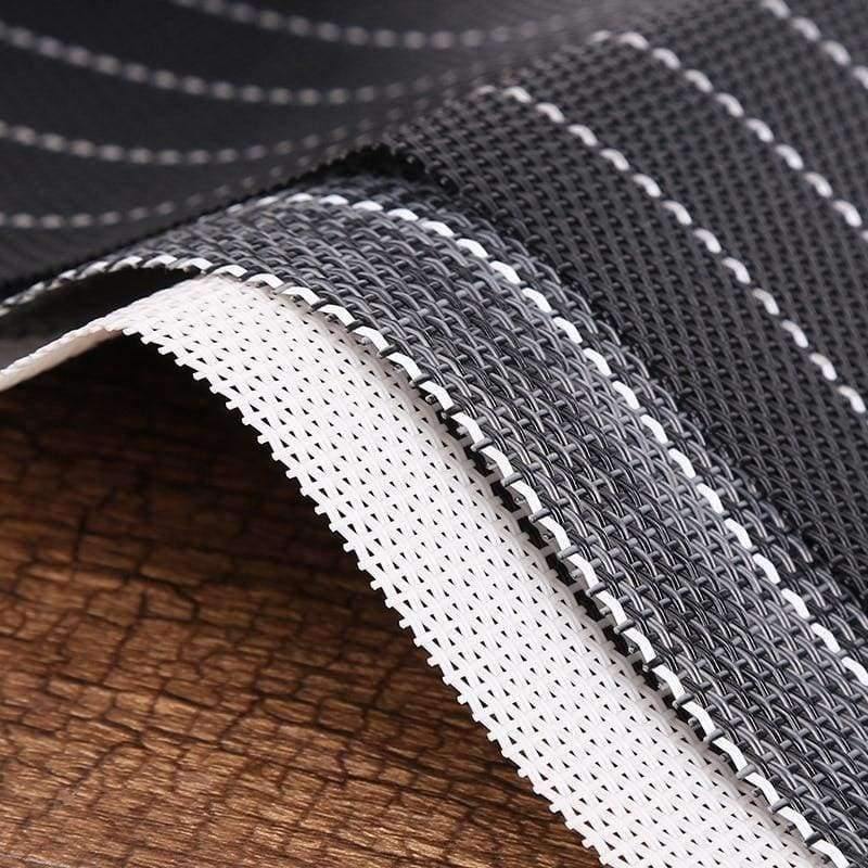 Avelena | 4-Teiliges Geschirrpad Tischdecke Matte Wärmeisolierung Rutschfesten Einfache Platzdeckchen Disc Weiße Pads Schüsseluntersetzer Küchenaccessoires