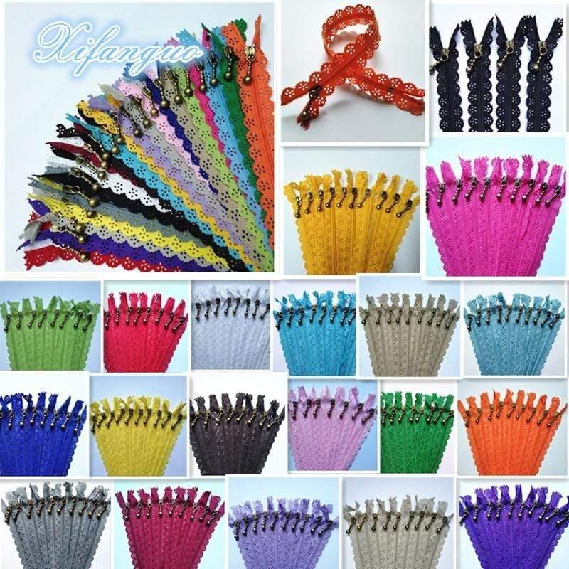 Avelena | 5/10Stm 25Cm 10 Zoll Diy 3# Nylon Spiral Blumenreißverschluss für Diy Nähen Schneiderhandwerk Bett Tasche 20 Farben #