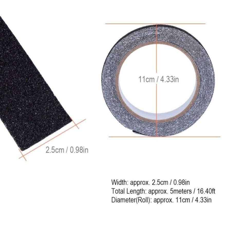 Avelena | 5 Meter Pvc Antirutschband Rutschfestes Klebeband Treppenstufen Bodensicherheitsstreifen Schwarz