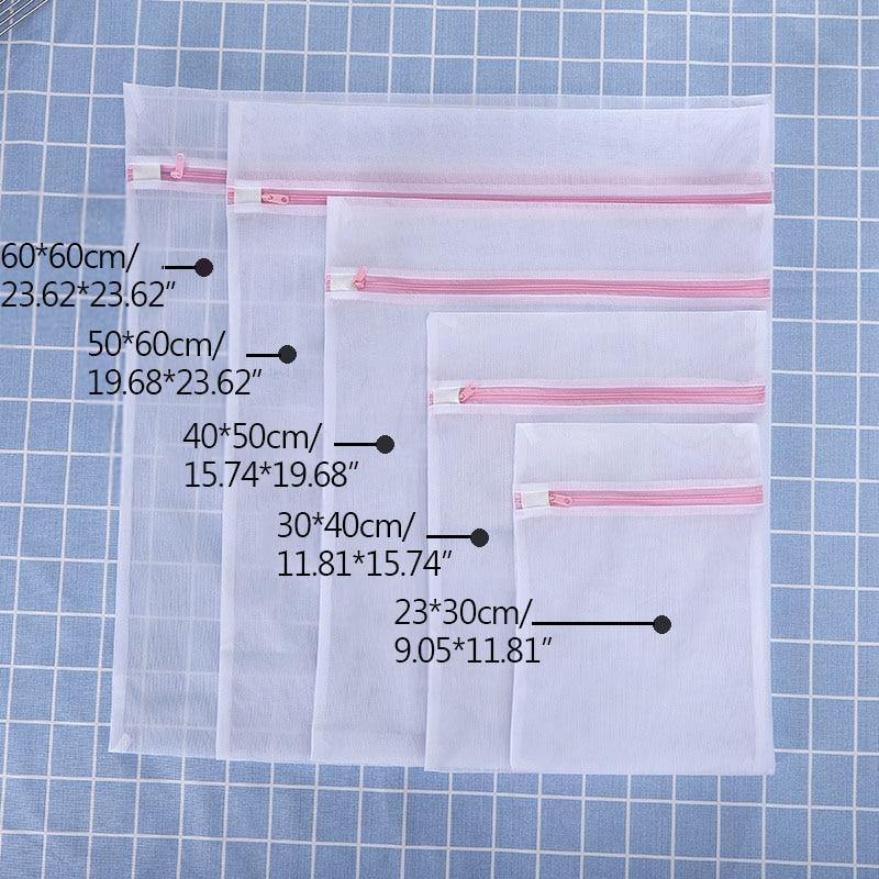 Avelena | 5 Größen Kleidung Waschmaschine Wäsche Bh Hilfs-Unterwäsche Mesh-Netz Waschbeutel Tasche Korb Zuhause Femme