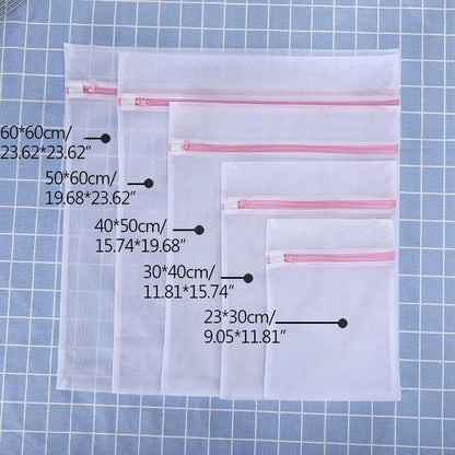 Avelena | 5 Größen Kleidung Waschmaschine Wäsche Bh Hilfs-Unterwäsche Mesh-Netz Waschbeutel Tasche Korb Zuhause Femme