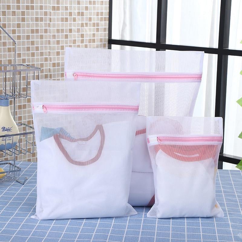 Avelena | 5 Größen Kleidung Waschmaschine Wäsche Bh Hilfs-Unterwäsche Mesh-Netz Waschbeutel Tasche Korb Zuhause Femme