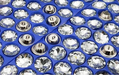 Avelena | 50 Stück/Los Hochwertige Kristallstein Knöpfe Nähknöpfe für Sofa Kopfteil Hemd Glas Knöpfe für Kleidung 18/20/25/30Mm