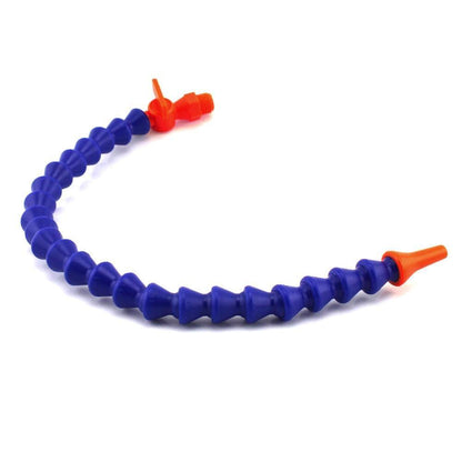 Avelena | 5 Stück 300Mm Runde Düse Flexible Wasser Öl Kühlrohr Kühlmittelrohre Schlauch mit Schalter für Cnc-Drehmaschine Kühlrohr - Blau 30Cm