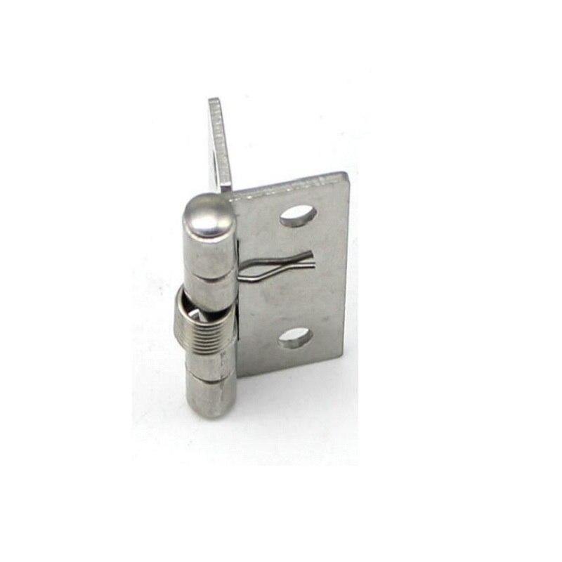 Avelena | 5 Stück 304 Edelstahl Feder Scharnier Automatische Schranktür Kleiderschrank Hardware und Möbelbeschläge Mini Mikro Scharnier
