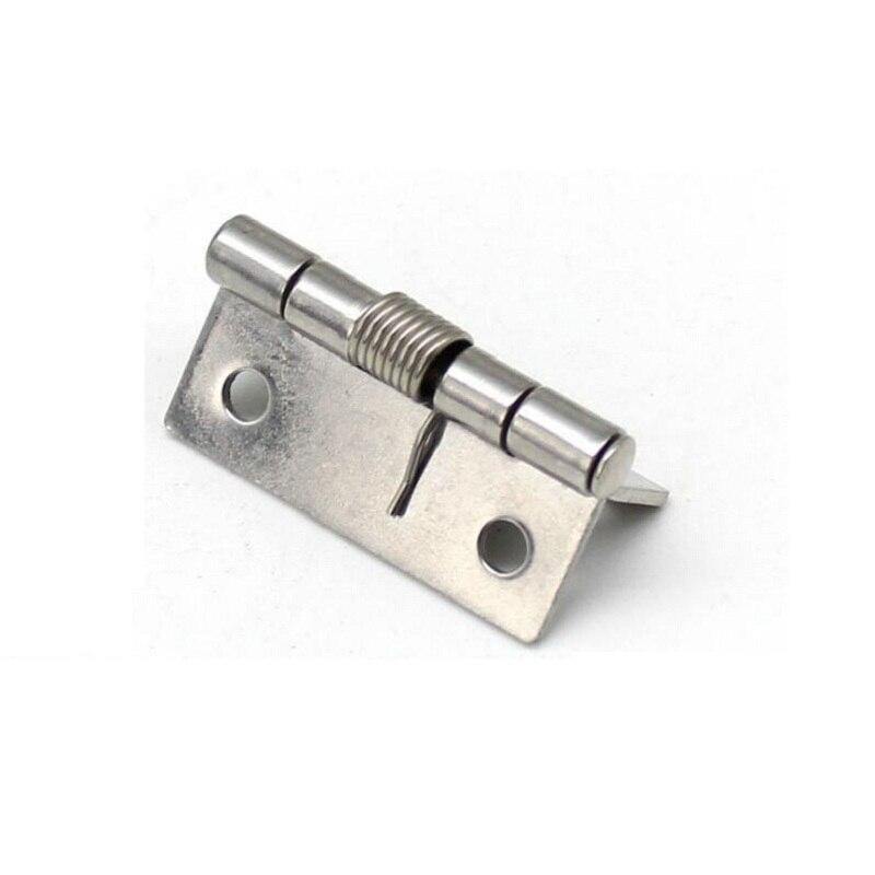 Avelena | 5 Stück 304 Edelstahl Feder Scharnier Automatische Schranktür Kleiderschrank Hardware und Möbelbeschläge Mini Mikro Scharnier