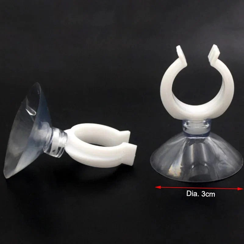 Avelena | 5 Stück Aquarium Saugnäpfe Luftschlauchhalter Saugfür Fischtankpumpe Sauerstoffluftschlauch Befestigungsclip 4/5 Mm Zubehör