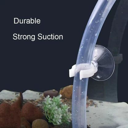 Avelena | 5 Stück Aquarium Saugnäpfe Luftschlauchhalter Saugfür Fischtankpumpe Sauerstoffluftschlauch Befestigungsclip 4/5 Mm Zubehör