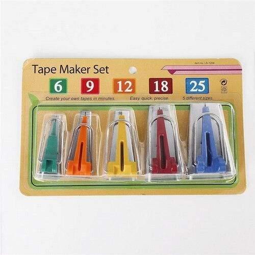 Avelena | 6,9,,12,18,25Mm Heimwerker Nähwerkzeuge Zubehör Werkzeugsets Patchwork Schrägbänder Maker Cutter Curl 5 Größen Set
