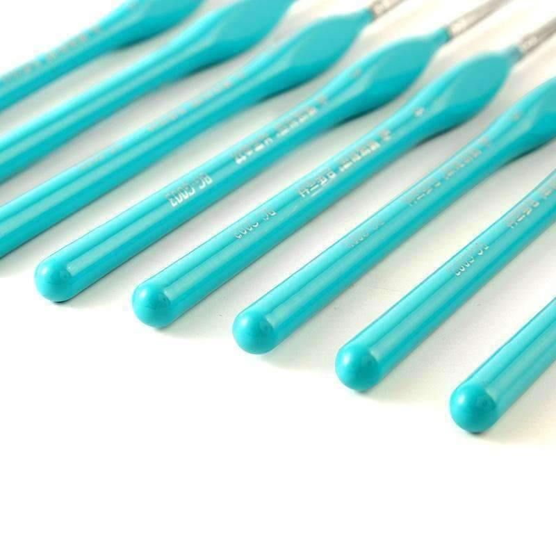 Avelena | 6 Stück Wieselhaken Linienstift Feiner Aquarellpinsel für Zeichnung Kunst Gouache Ölmalerei Pinsel Kunstbedarf