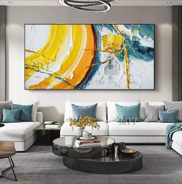 Avelena | Malknife Malerei Ölmalerei, Abstrakt Auf Leinwand 100% Handgemachte Kunst Moderne Kunst Wohnzimmer Wanddeko