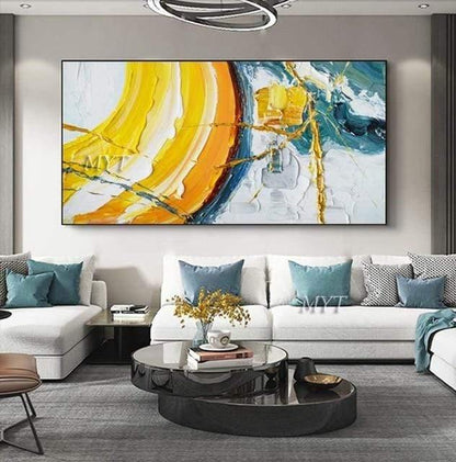 Avelena | Malknife Malerei Ölmalerei, Abstrakt Auf Leinwand 100% Handgemachte Kunst Moderne Kunst Wohnzimmer Wanddeko