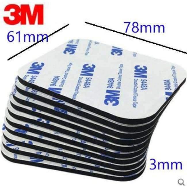 Avelena | 10Stk / Los 3M Vahva Doppelseitiges Klebeband Acrylschaumklebeband Zweiseitiges Klebeband Schwarz 78Mm * 61Mm * 3Mm / 40Mm * 58Mm * 3Mm