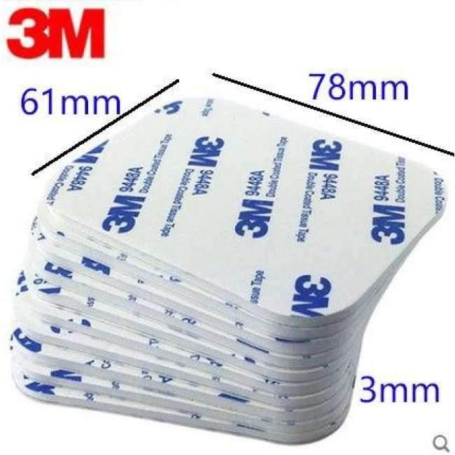 Avelena | 10Stk / Los 3M Vahva Doppelseitiges Klebeband Acrylschaumklebeband Zweiseitiges Klebeband Schwarz 78Mm * 61Mm * 3Mm / 40Mm * 58Mm * 3Mm