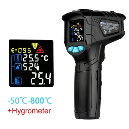 Avelena | Thermometer Digital 800 Grad Infrarotthermometer Thermalkamera Lasertemperaturen Pyrometer Hygrometer Thermostat Termometro