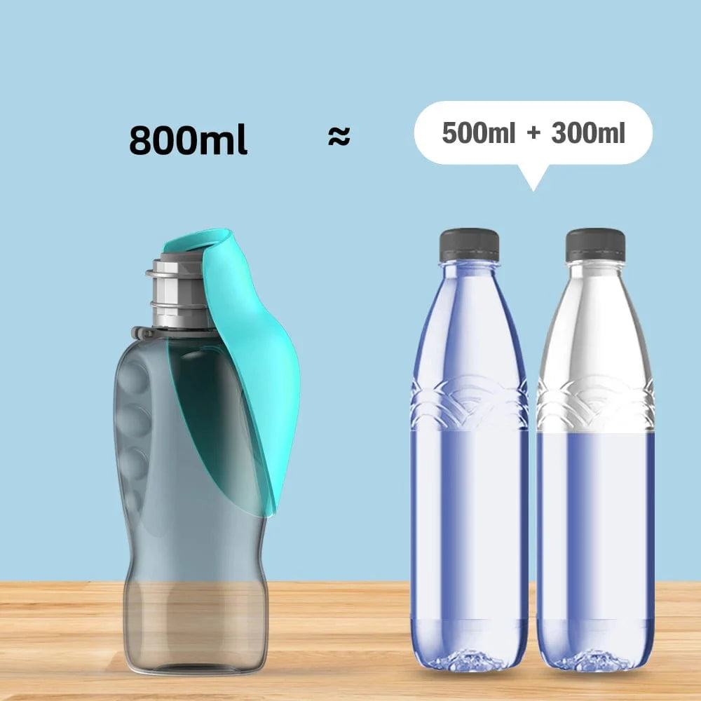 Avelena | 800Ml Tragbare Hundewasserflasche Für Große Hunde Haustier Outdoor Reise Wandern Gehen Faltbare Trinkschale Golden Retriever Zubehör