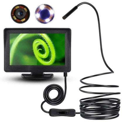 Avelena | 8Mm Endoskop Inspektions Bohrkamera Schlangenkamera Video Dvr 4.3 Monitor 4Leds Nachtsicht Wasserdicht 1 Meter