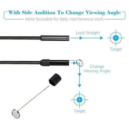 Avelena | 8Mm Endoskop Inspektions Bohrkamera Schlangenkamera Video Dvr 4.3 Monitor 4Leds Nachtsicht Wasserdicht 1 Meter