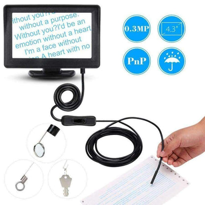 Avelena | 8Mm Endoskop Inspektions Bohrkamera Schlangenkamera Video Dvr 4.3 Monitor 4Leds Nachtsicht Wasserdicht 1 Meter