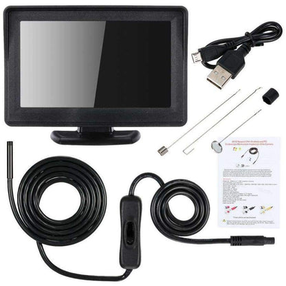 Avelena | 8Mm Endoskop Inspektions Bohrkamera Schlangenkamera Video Dvr 4.3 Monitor 4Leds Nachtsicht Wasserdicht 1 Meter