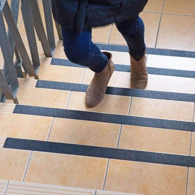 Avelena | 5M Länge Diy Treppen Pet Scrub Warnstreifen Antikollisionsaufkleber Einseitig Klebendes Sicherheitsband für Treppenboden