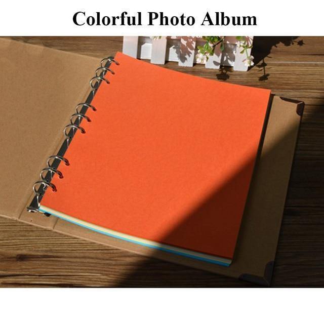 Avelena | 30 Seiten Blanko/Losblätter Fotoalbum Scrapbook Handgemacht/Hochzeit/Diy/Selbstklebend/Papier Fotoalbumhülle Kraftalbum Für Fotos