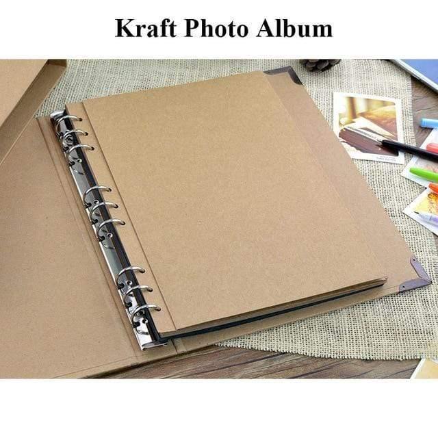 Avelena | 30 Seiten Blanko/Losblätter Fotoalbum Scrapbook Handgemacht/Hochzeit/Diy/Selbstklebend/Papier Fotoalbumhülle Kraftalbum Für Fotos