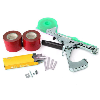 Avelena | Allome Bindemaschine Pflanzen Garten Pflanzenband Werkzeug Tapener 10 Rollen Band Set für Gemüse, Trauben, Tomaten, Gurken, Paprika Blumen