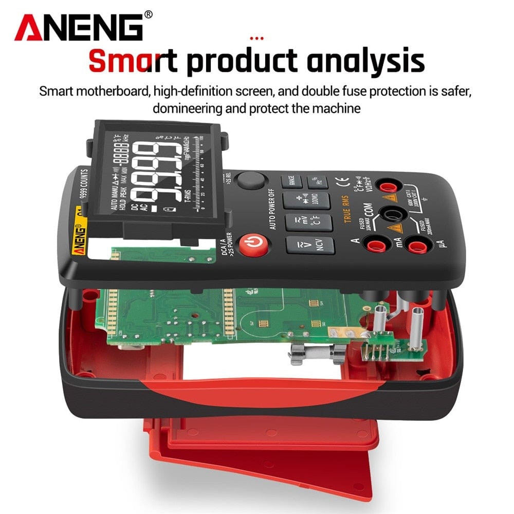Avelena | Aneng Q1 Digitale Multimeter 9999 Analogtester Wahrer Rms Professionelles Multimeter Diy Transistor Kondensator Ncv Tester Lcr Meter
