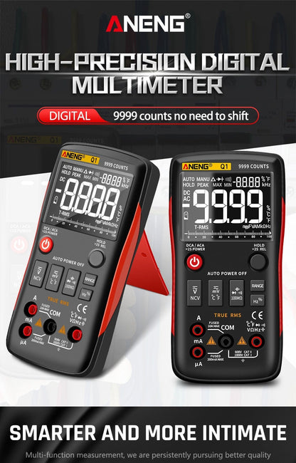 Avelena | Aneng Q1 Digitale Multimeter 9999 Analogtester Wahrer Rms Professionelles Multimeter Diy Transistor Kondensator Ncv Tester Lcr Meter
